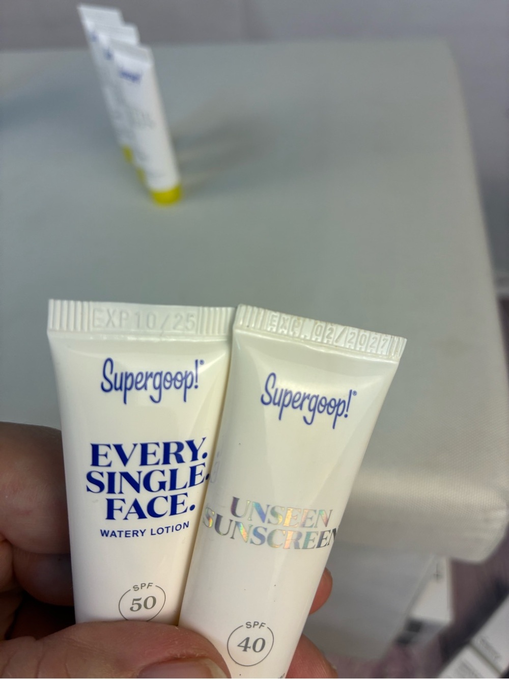 NIP Supergoop! Sunscreen Lot - Full Size and Samples - Picture 4 of 6